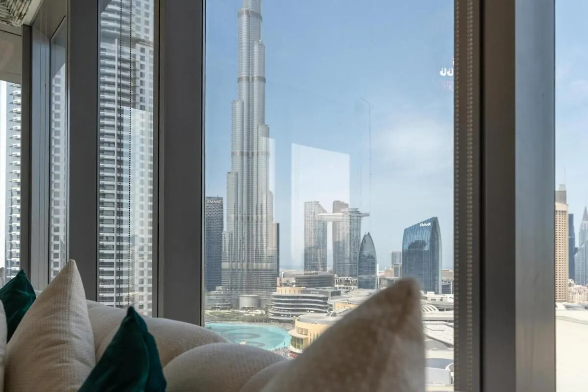 King 2Br With Burj Khalifa View In Boulevard Point Dubai