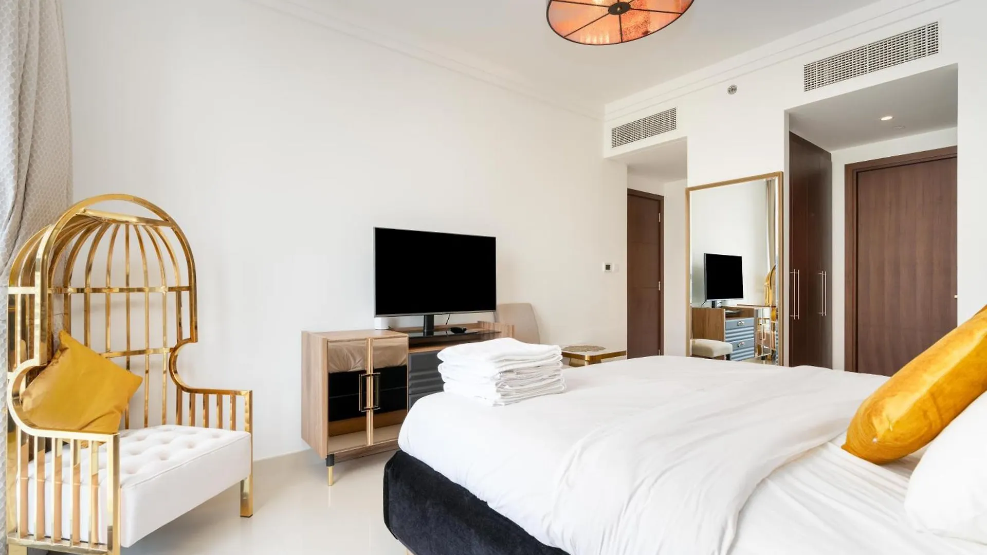 King 2Br With Burj Khalifa View In Boulevard Point Dubai Apartamento