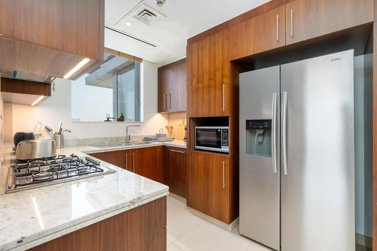 King 2Br With Burj Khalifa View In Boulevard Point Dubai