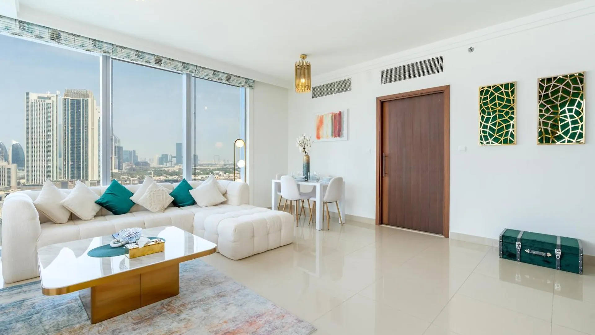 King 2Br With Burj Khalifa View In Boulevard Point Dubai